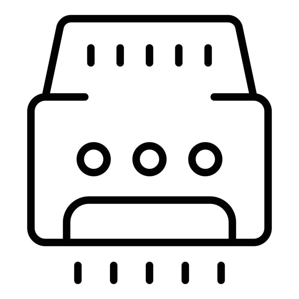 vecteur de contour d'icône sèche à l'air rapide. sèche mains