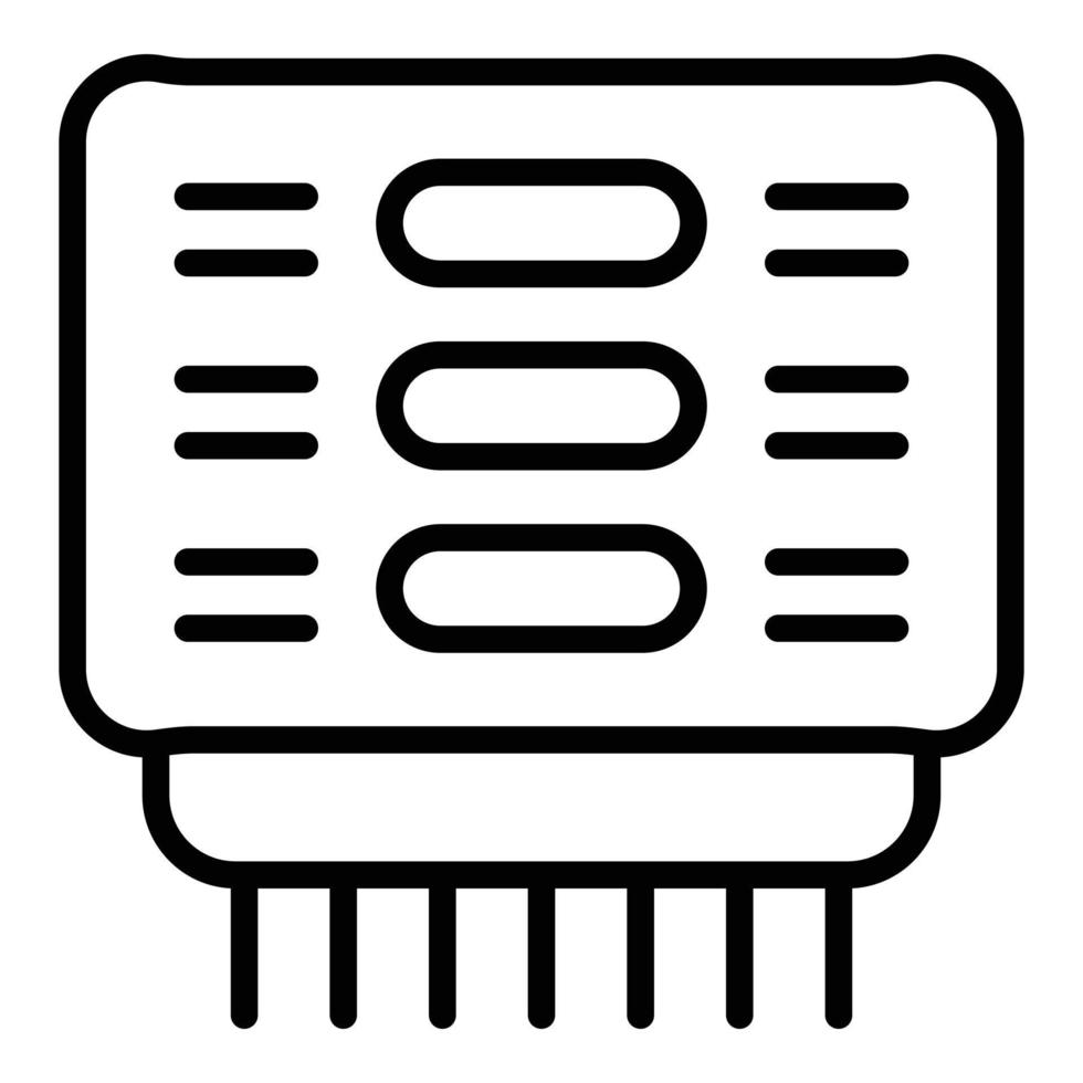 vecteur de contour d'icône de machine de sécheuse. air à la main