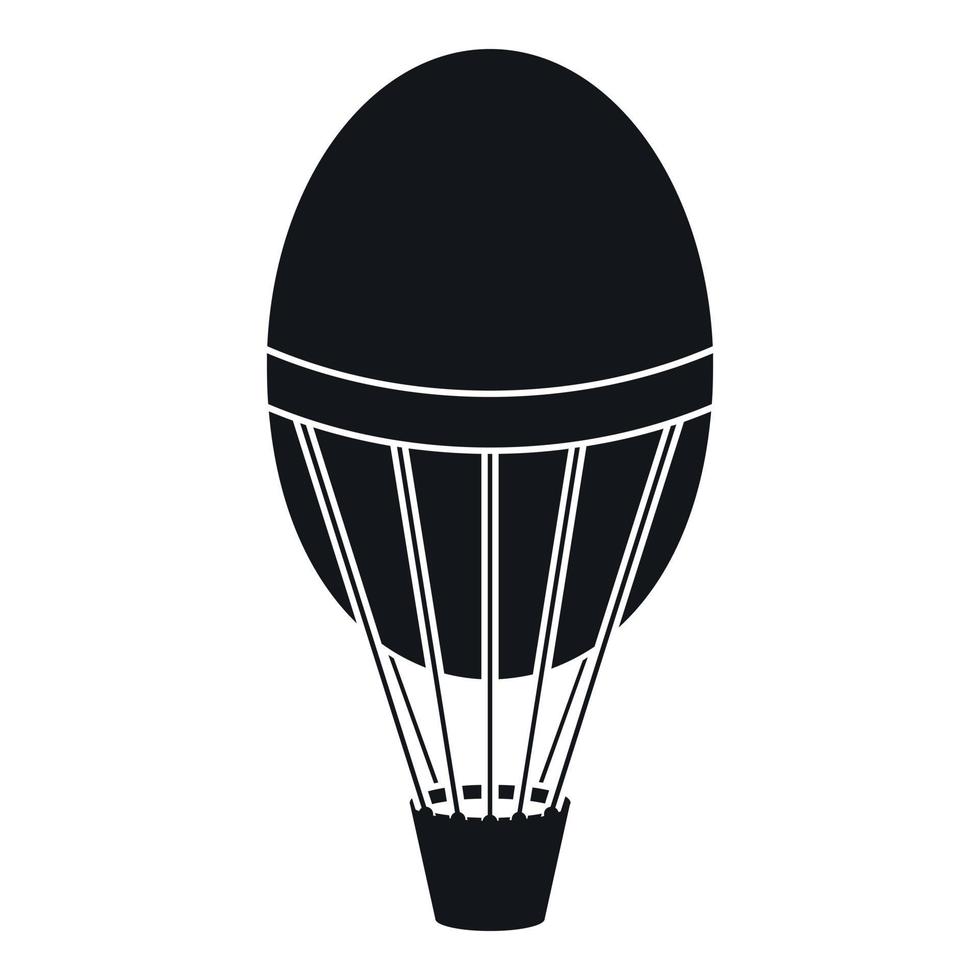 icône de ballon à air chaud, style simple vecteur