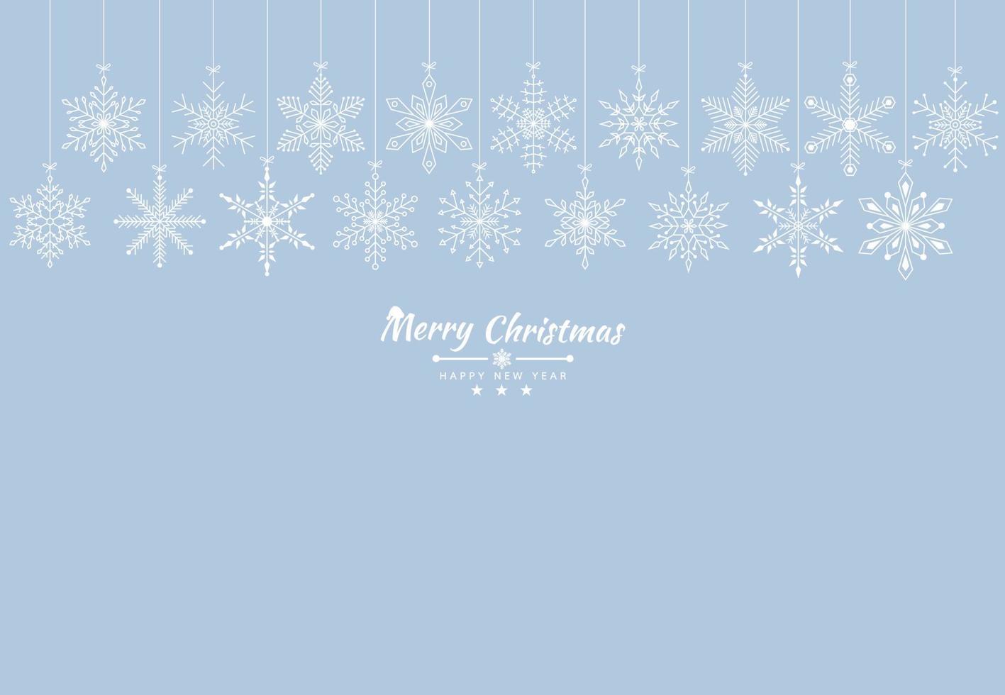 joyeux Noël et bonne année fond avec arbre de Noël en flocons de neige. illustration vectorielle vecteur
