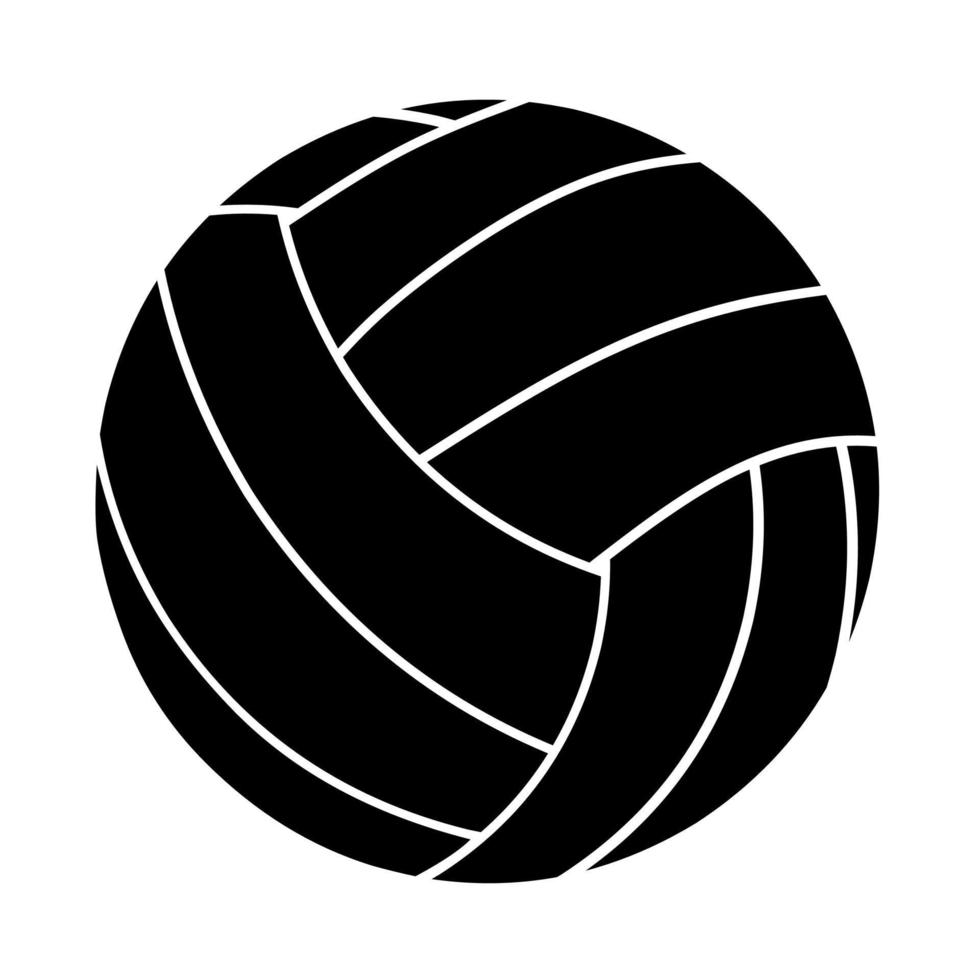 icône de vecteur de volley-ball sur fond blanc. parfait pour les logos sportifs.