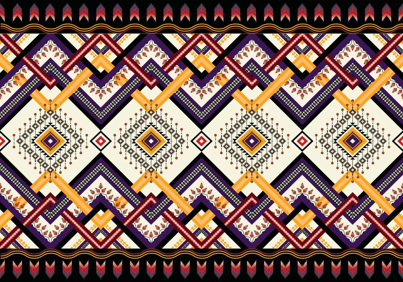 vecteur abstrait ethnique géométrique sans couture. motif de motif aztèque afro-américain. éléments vectoriels conçus pour l'arrière-plan, le papier peint, l'impression, l'emballage, la tuile, le motif de tissu. motif vectoriel.