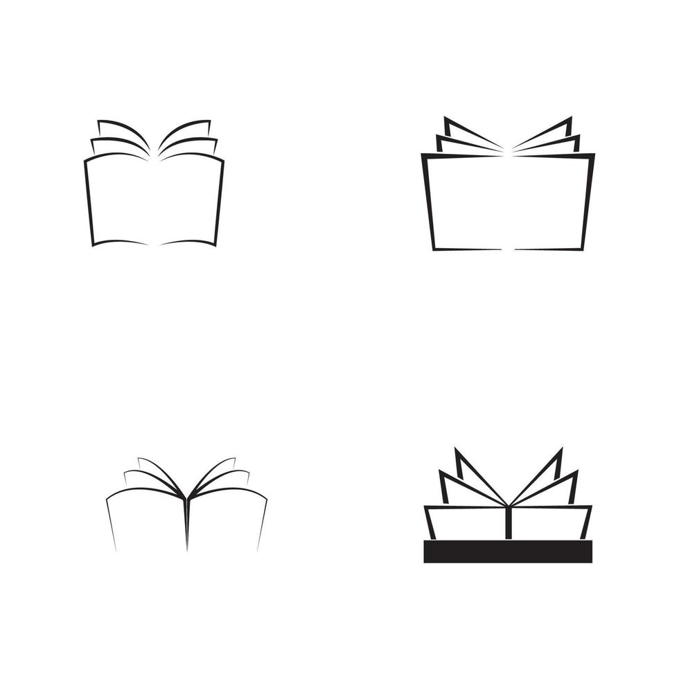 vecteur de logo de livre