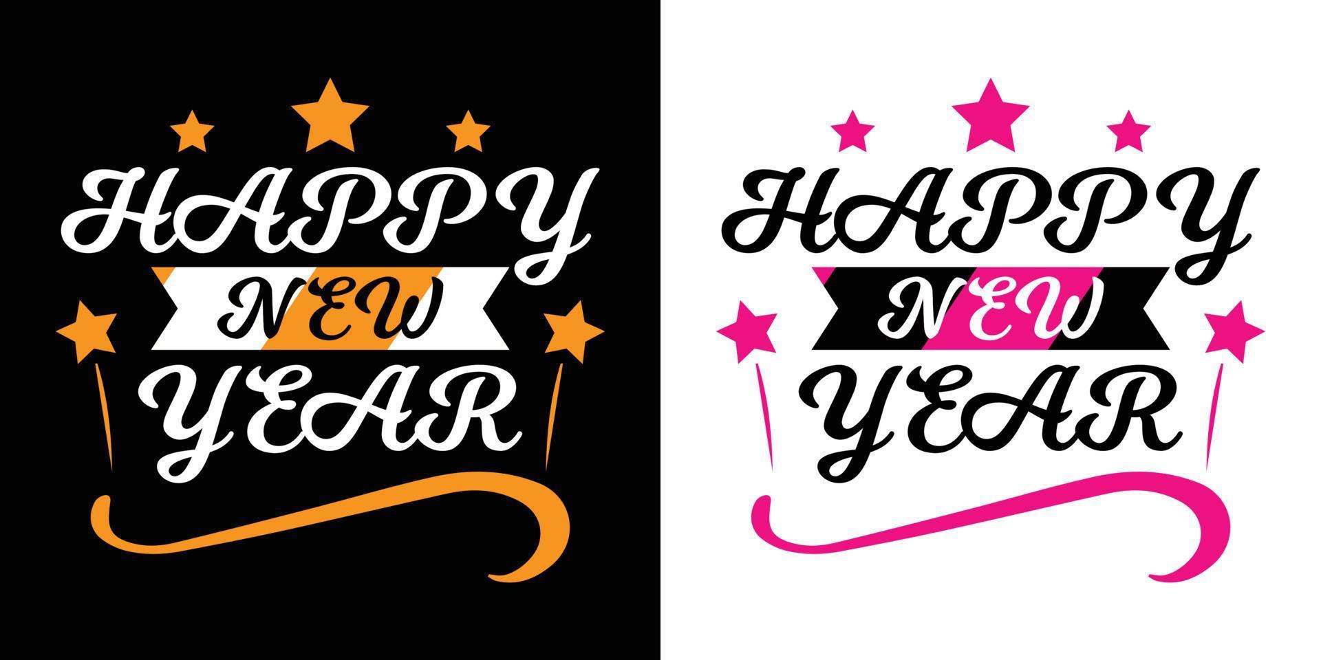 conception de t-shirt de typographie de bonne année pour tous les temps, t-shirt de nouvel an, typographie de nouvel an vecteur