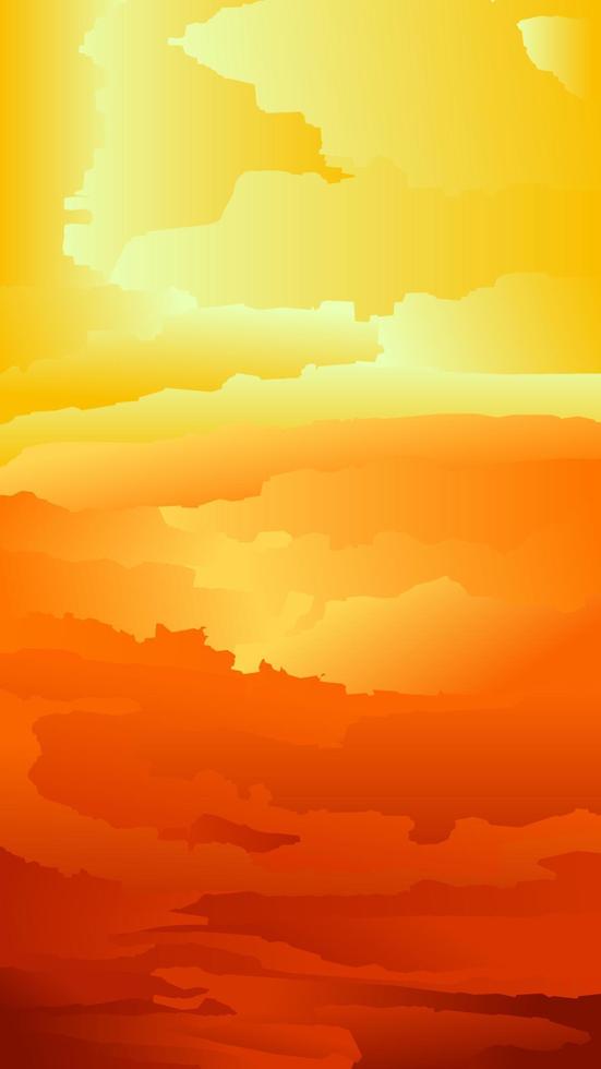 illustration vectorielle de ciel coucher de soleil lumineux. vecteur de cloudscape coucher de soleil pour le graphique, le papier peint, les ressources, les affaires, la conception ou la décoration. cloudscape vertical ciel coucher de soleil illustration vectorielle