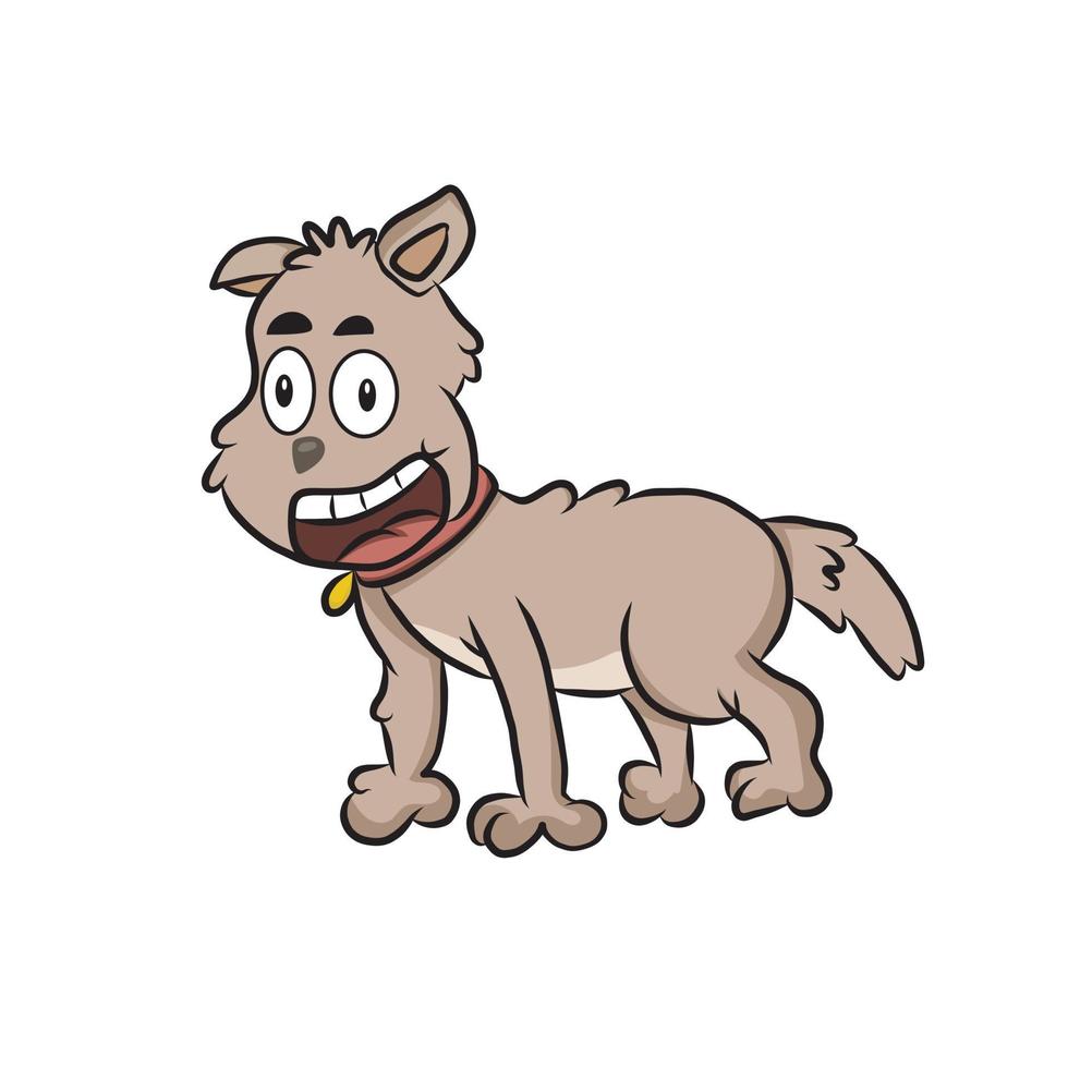 illustration vectorielle de chien dessin animé vecteur