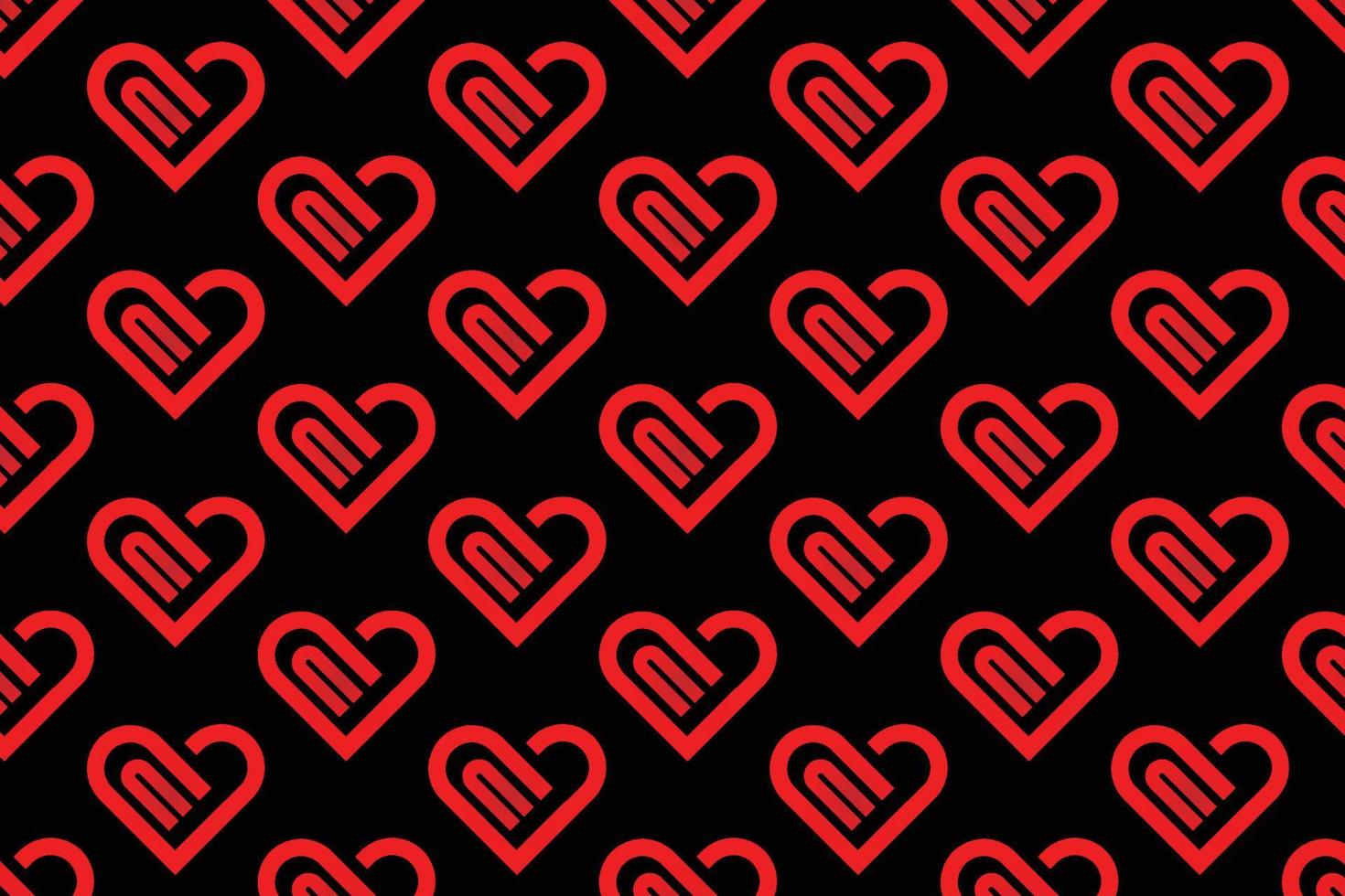 modèle de modèle de vecteur de conception de logo de coeur. motif d'icône de symbole d'amour ou de coeur rouge.