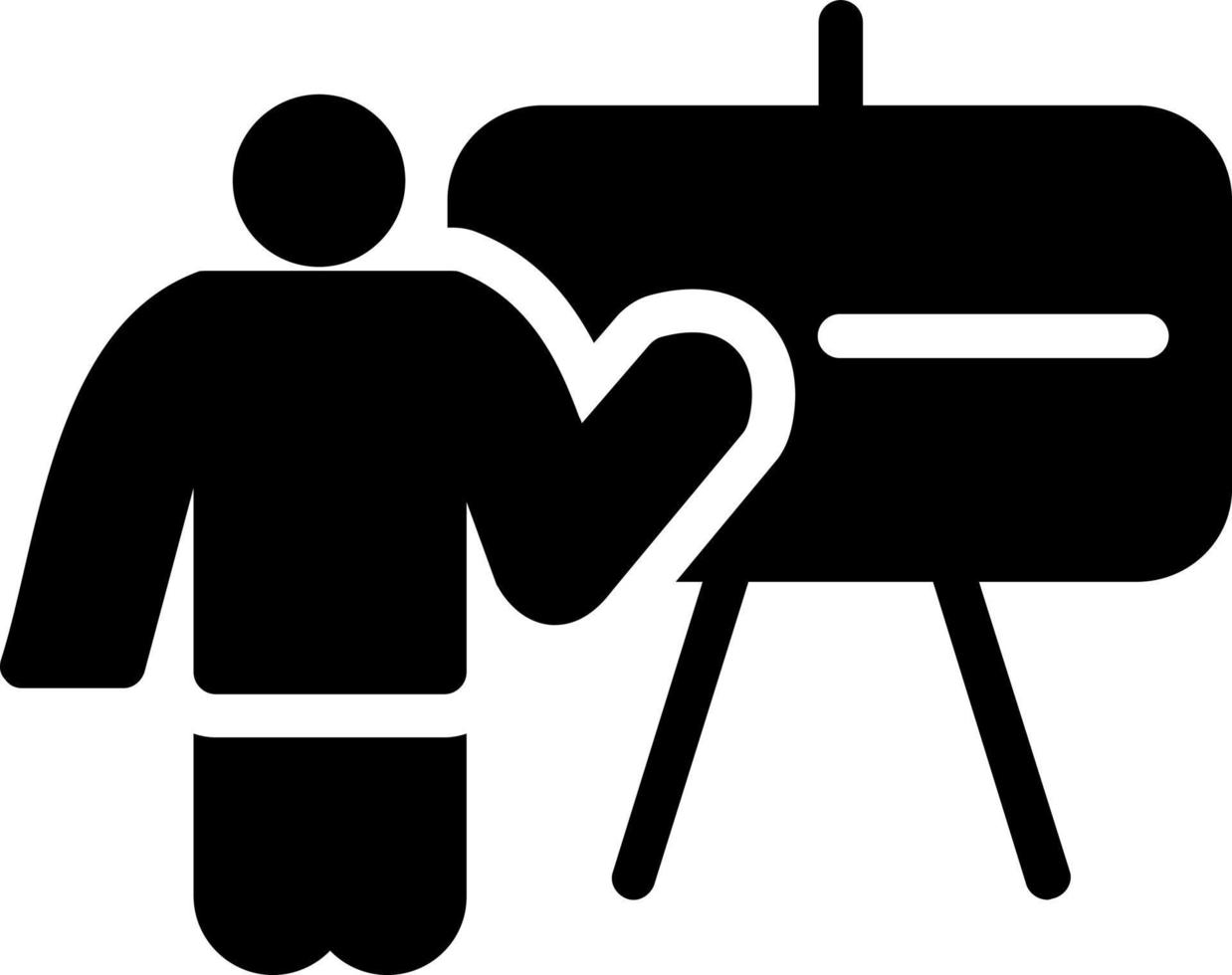 conception d'icône vecteur enseignant tableau noir