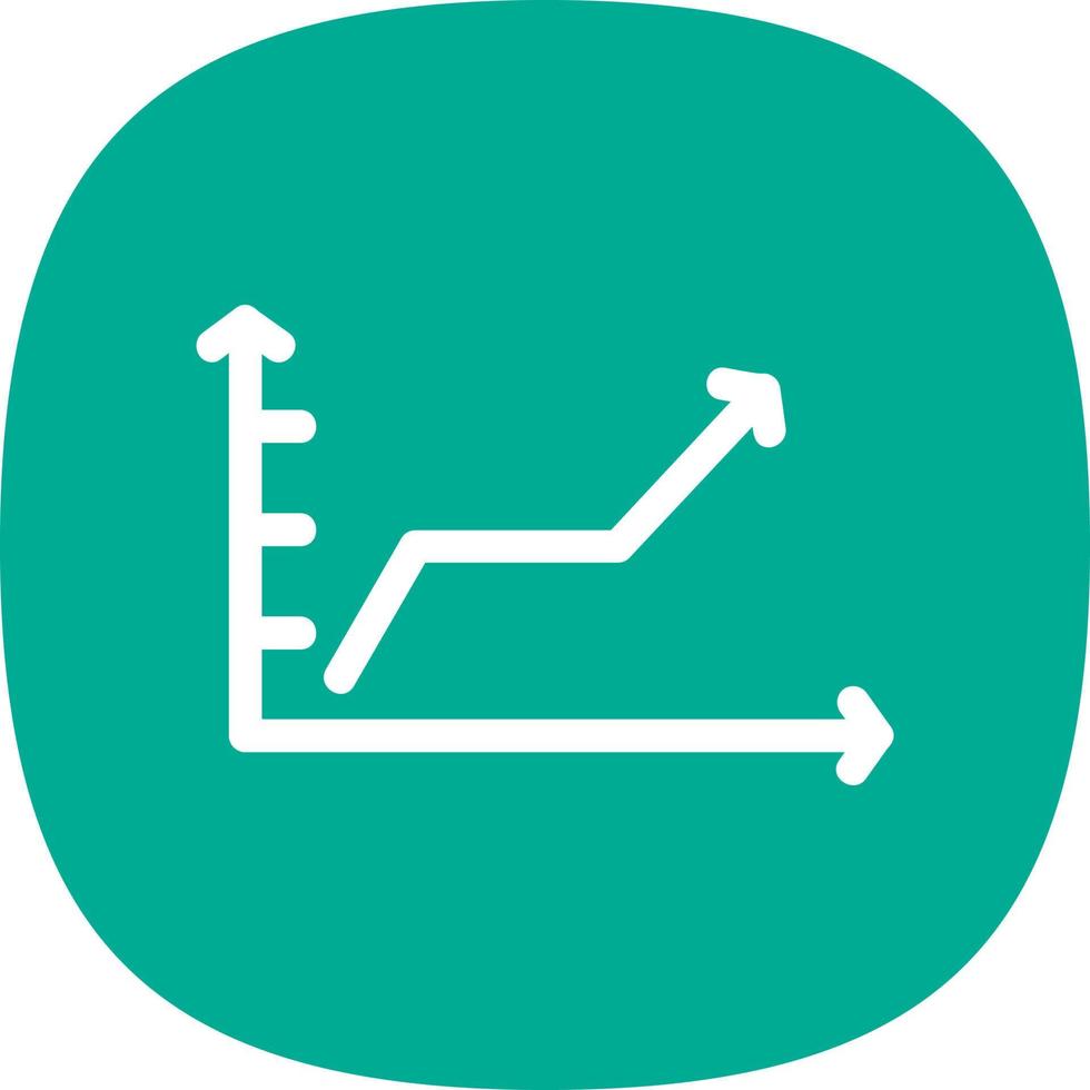 conception d'icône vectorielle graphique à lignes montantes vecteur
