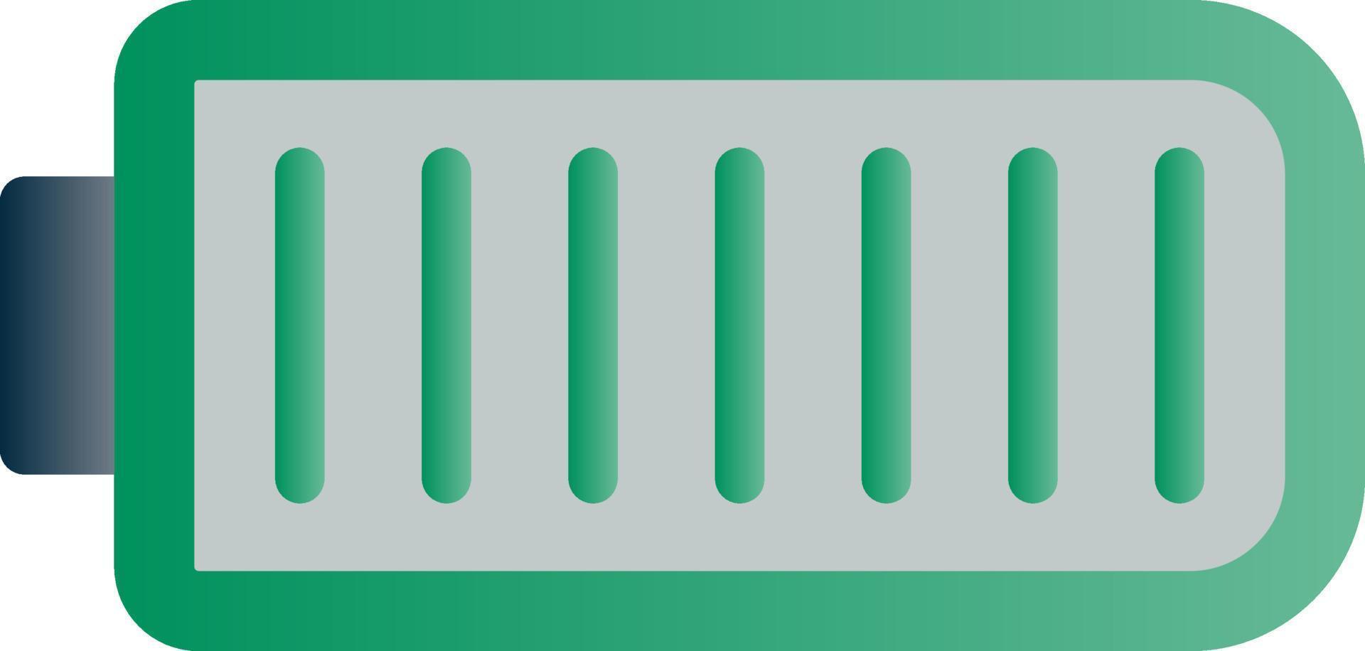 conception d'icônes vectorielles complètes de batterie vecteur