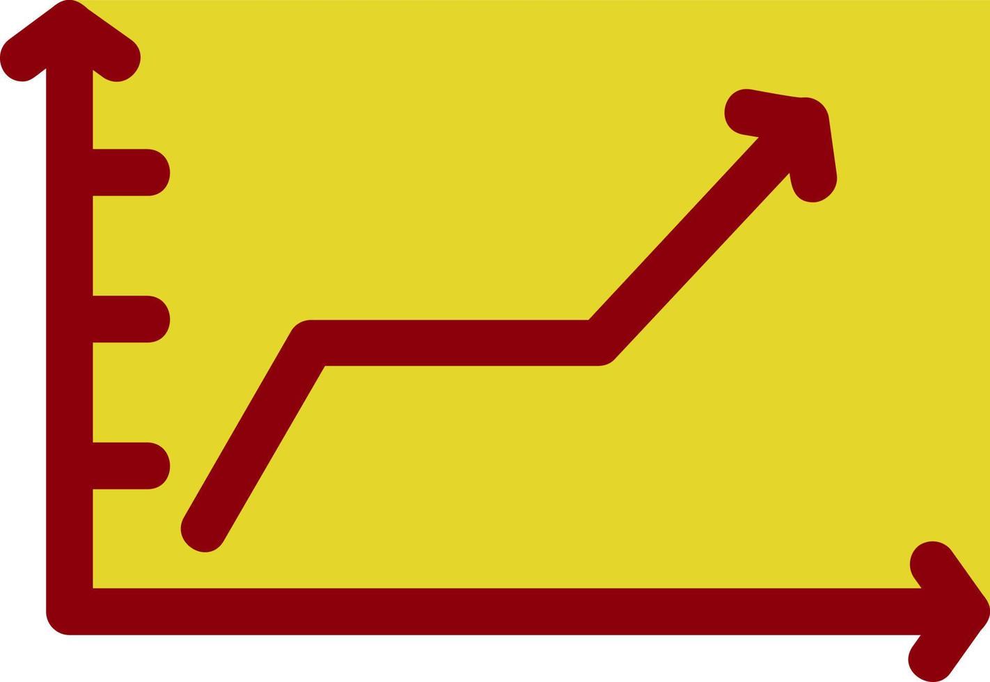 conception d'icône vectorielle graphique à lignes montantes vecteur