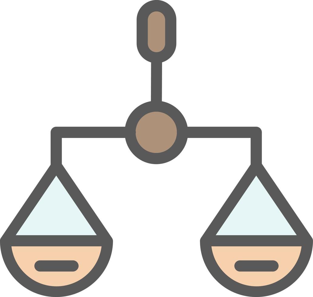 conception d'icône de vecteur d'échelle d'équilibre