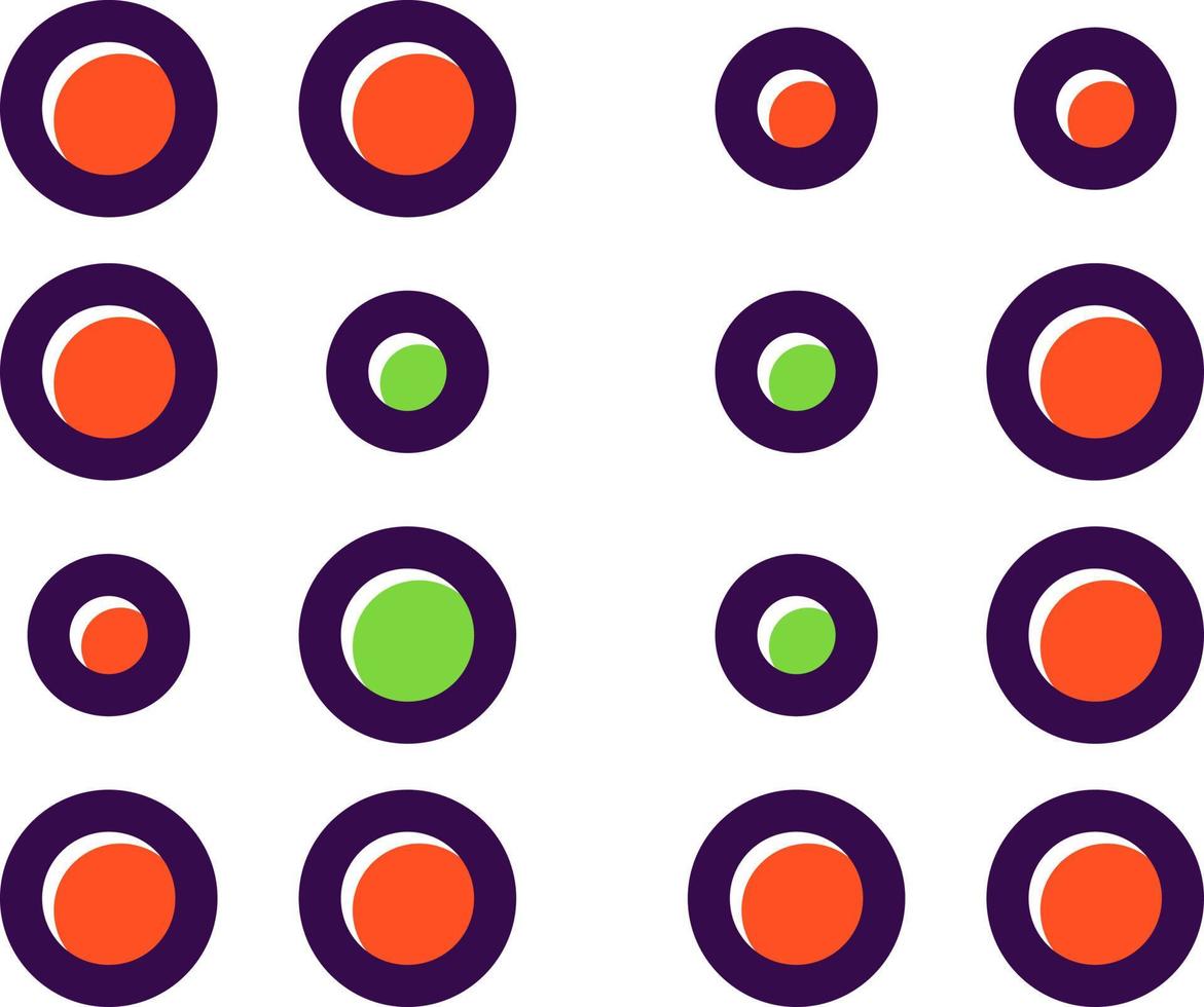 conception d'icônes vectorielles en braille vecteur