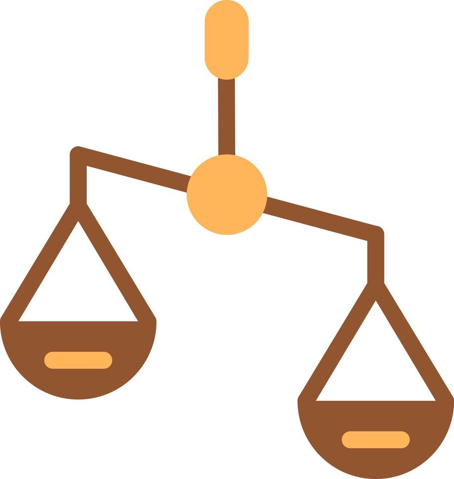 conception d'icône de vecteur d'échelle d'équilibre droite