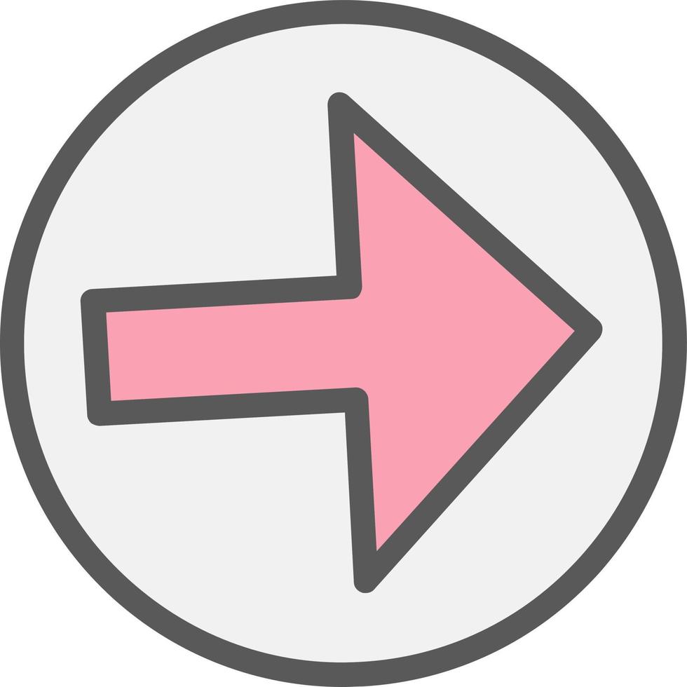 flèche alt cercle droit vecteur icône conception