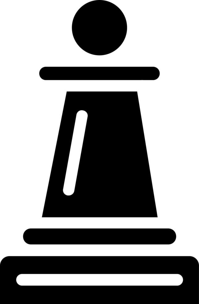 conception d'icône de vecteur de pion d'échecs