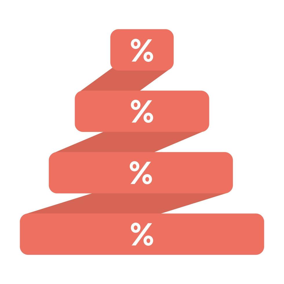 infographie pyramide à la mode vecteur