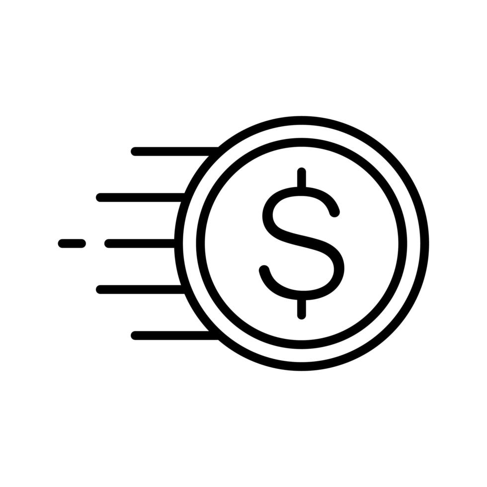 icône de transfert d'argent vecteur