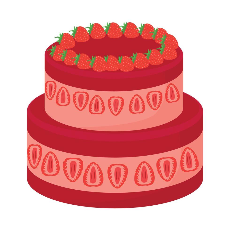 illustration vectorielle de gâteau vecteur