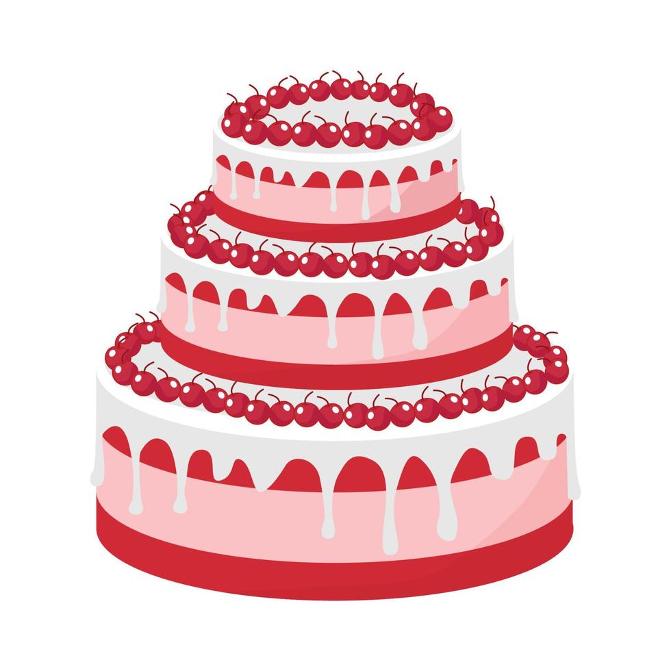 illustration vectorielle de gâteau vecteur