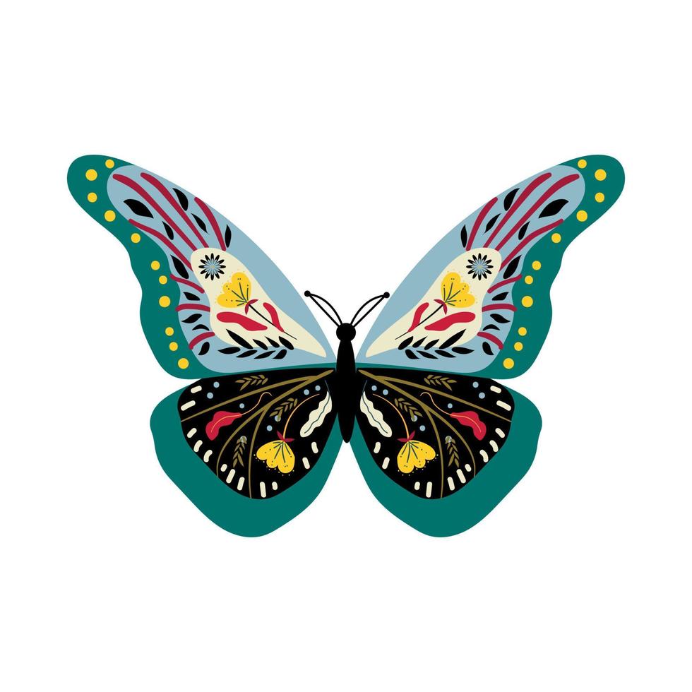 papillons et avec motif vecteur