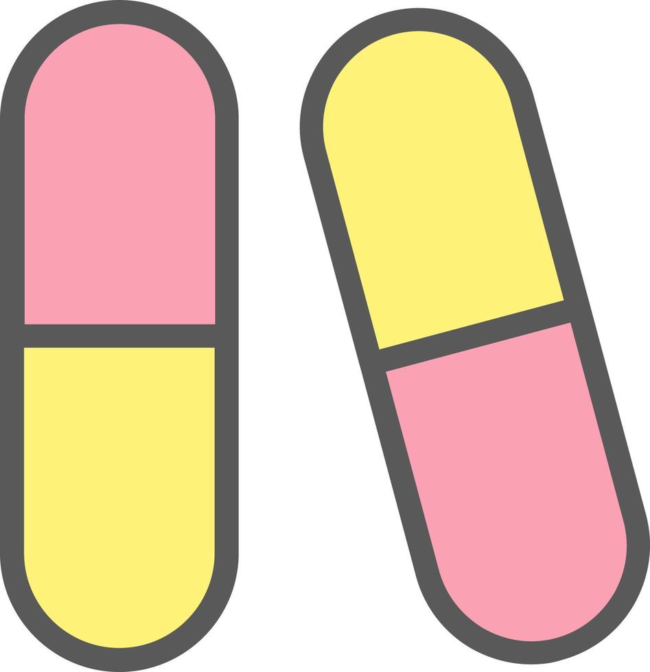 conception d'icône de vecteur de capsules