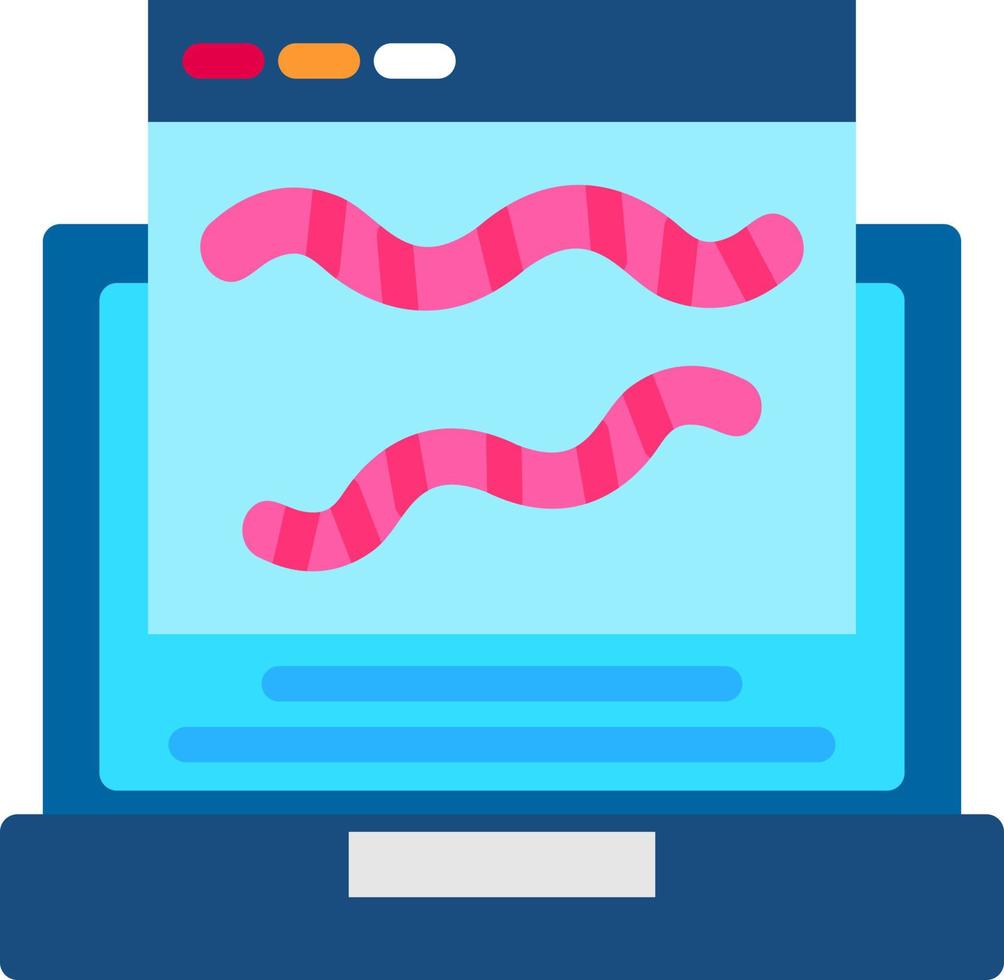 conception d'icône de vecteur de ver