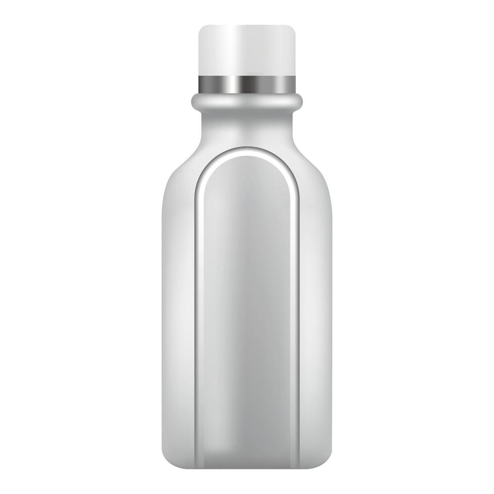 icône de bouteille en plastique, style réaliste vecteur