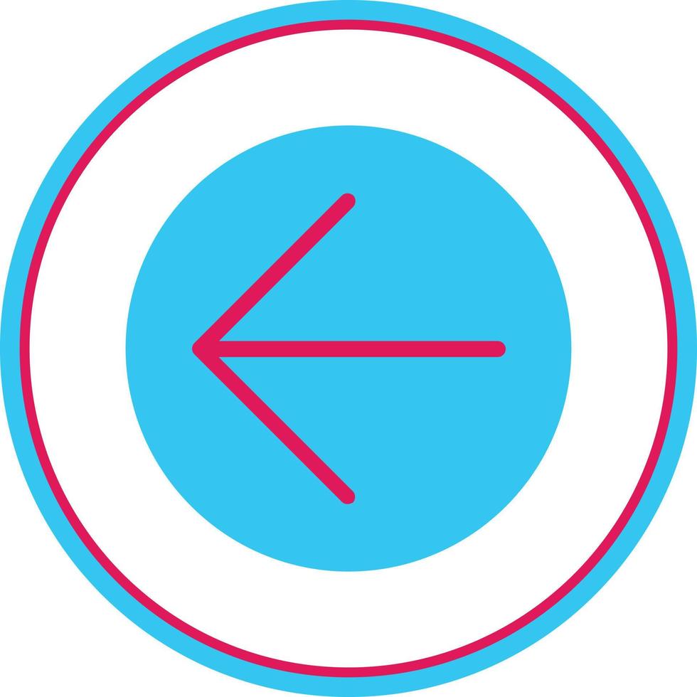 flèche cercle gauche vecteur icône conception