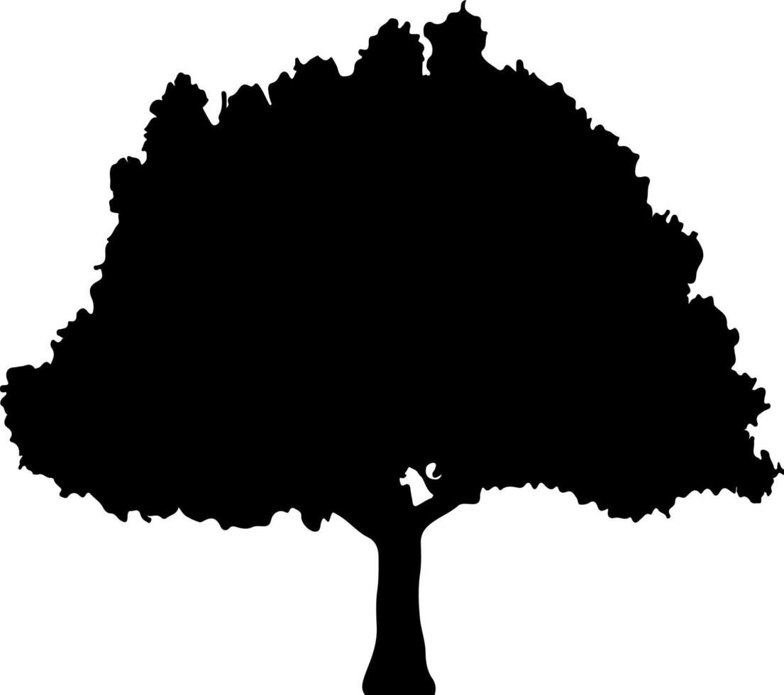 silhouette d'arbres pour le site web, pour l'impression. illustration de graphiques vectoriels vecteur