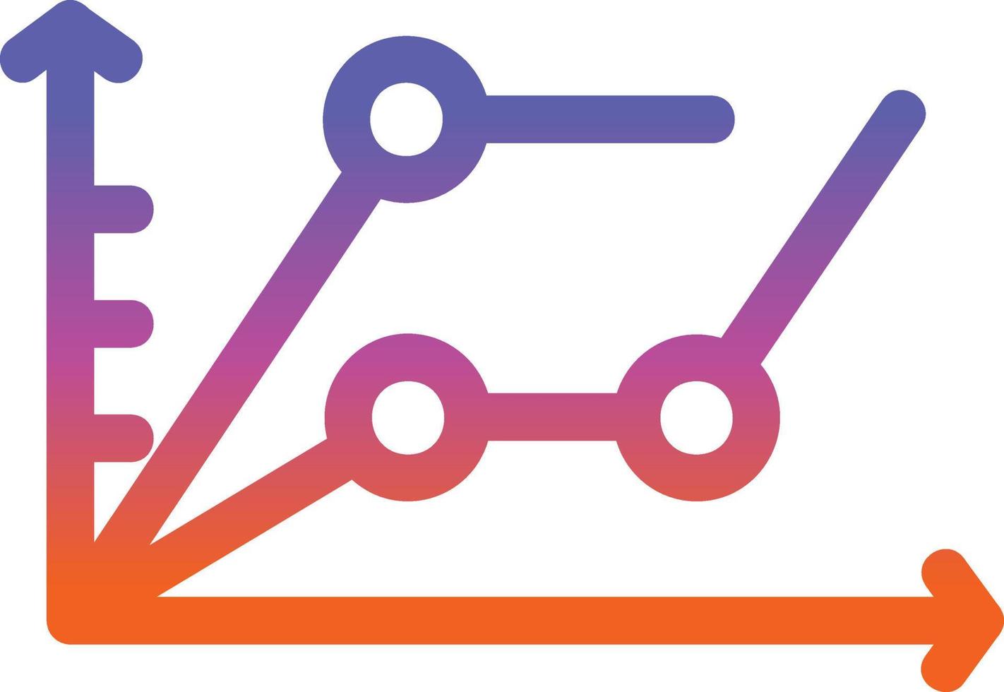 conception d'icônes vectorielles de plusieurs graphiques de tendance vecteur