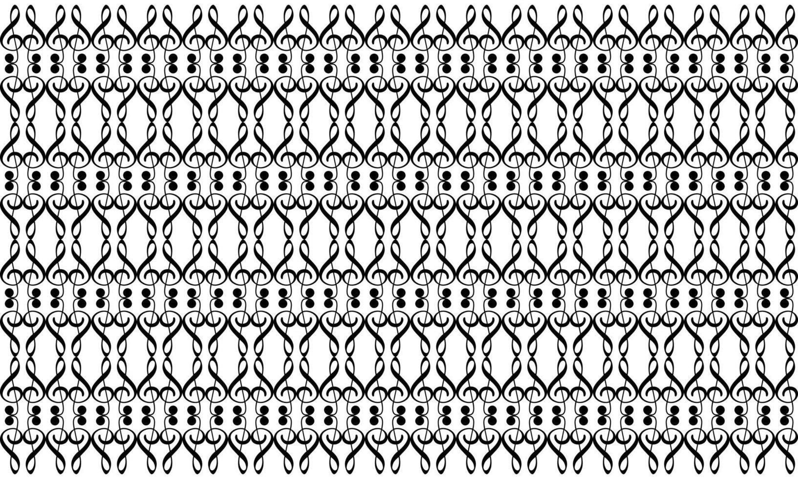 motif de motifs inspiré du symbole d'icône de note de musique pour la décoration, l'ornement, l'arrière-plan ou l'élément de conception graphique. illustration vectorielle vecteur