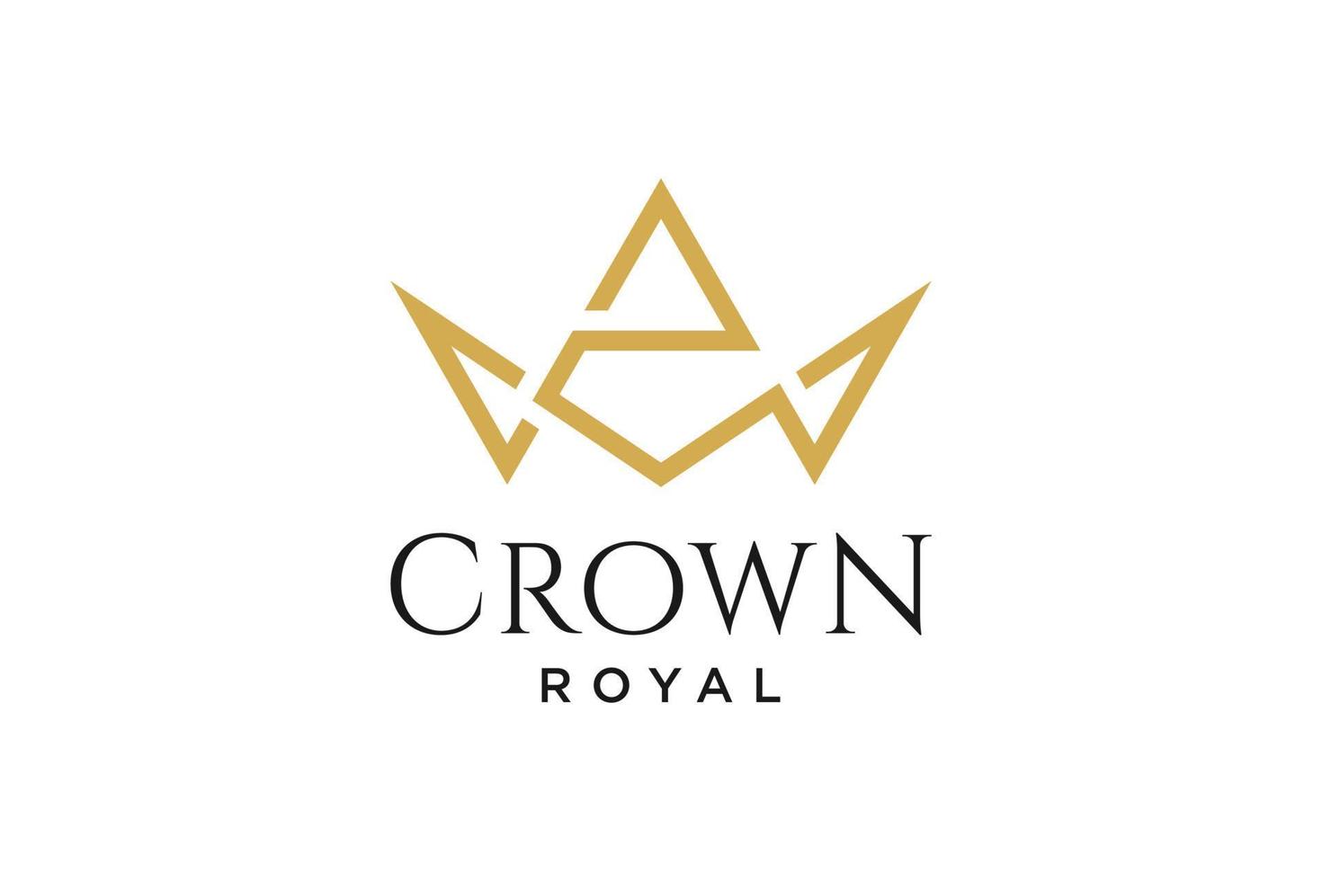 logo initial lettre z avec couronne symbole vecteur illustration design