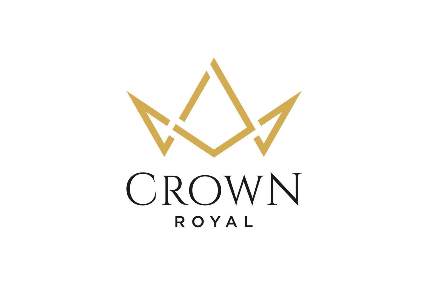 logo initial lettre j avec couronne symbole vecteur illustration design