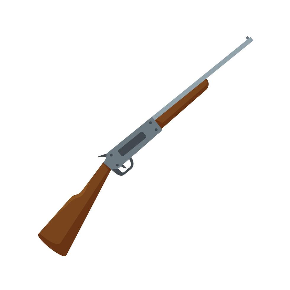 icône de fusil vecteur isolé plat