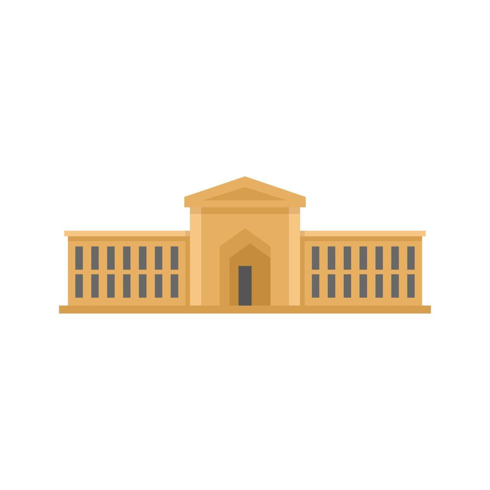 icône de parlement urbain vecteur isolé plat