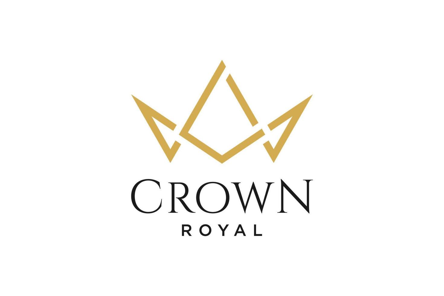 logo initial lettre l avec couronne symbole vecteur illustration design