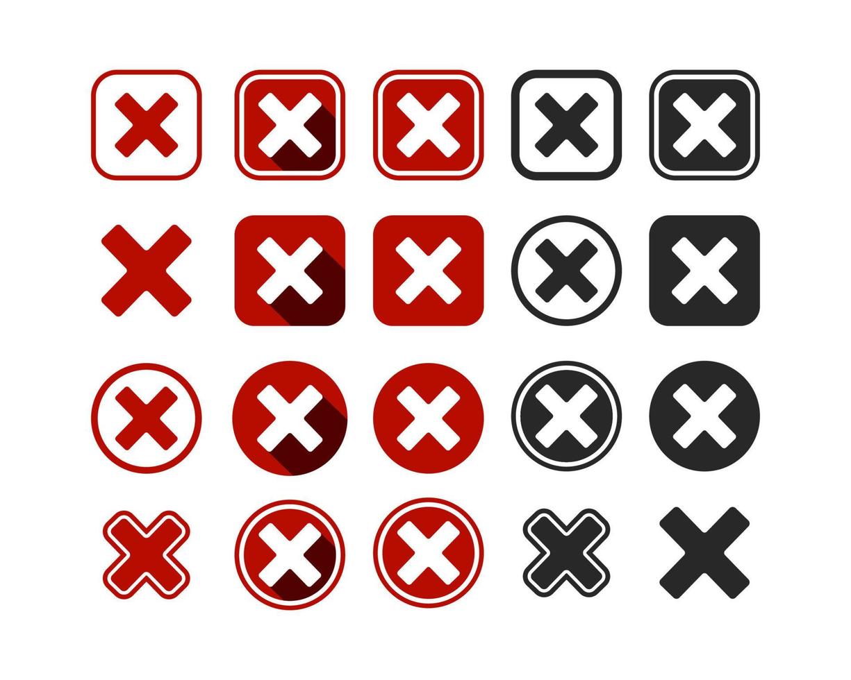 annuler l'icône de signe, annuler l'icône de vecteur de groupe de symboles