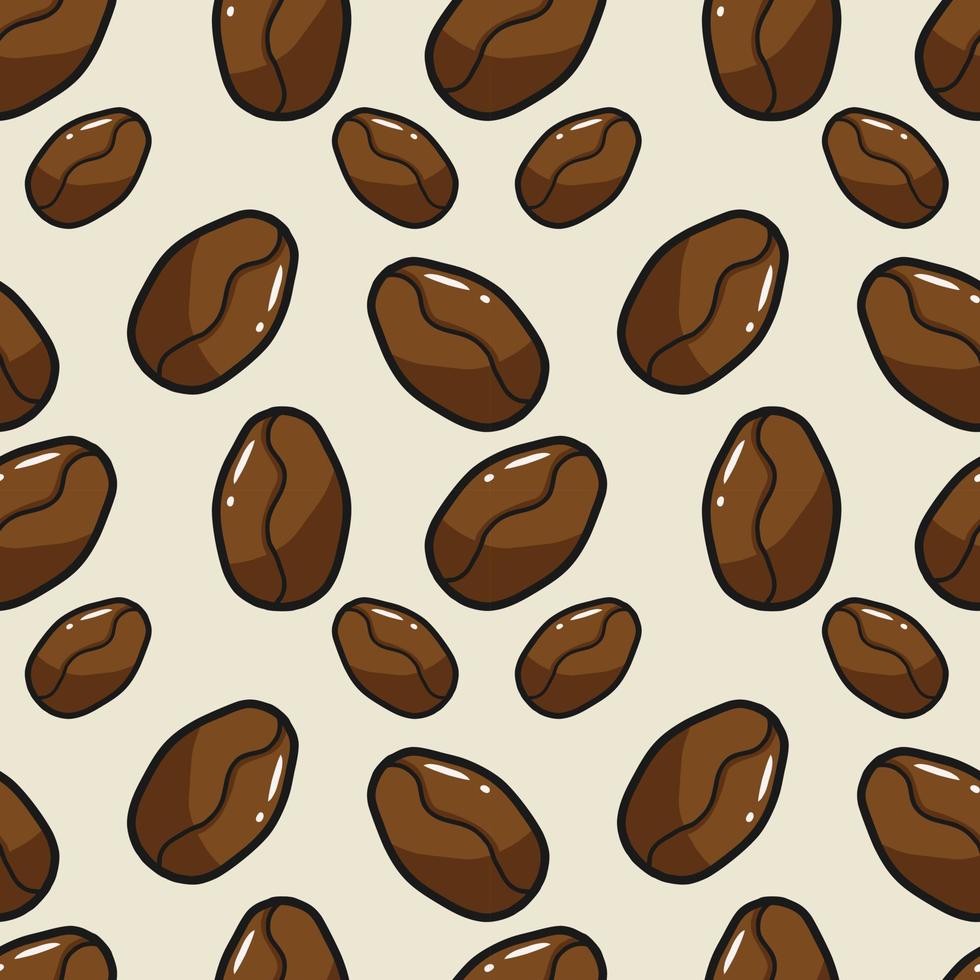 illustration vectorielle de grain de café, pour affiche, menu, flyer, web et restaurant alimentaire ou fond de café vecteur