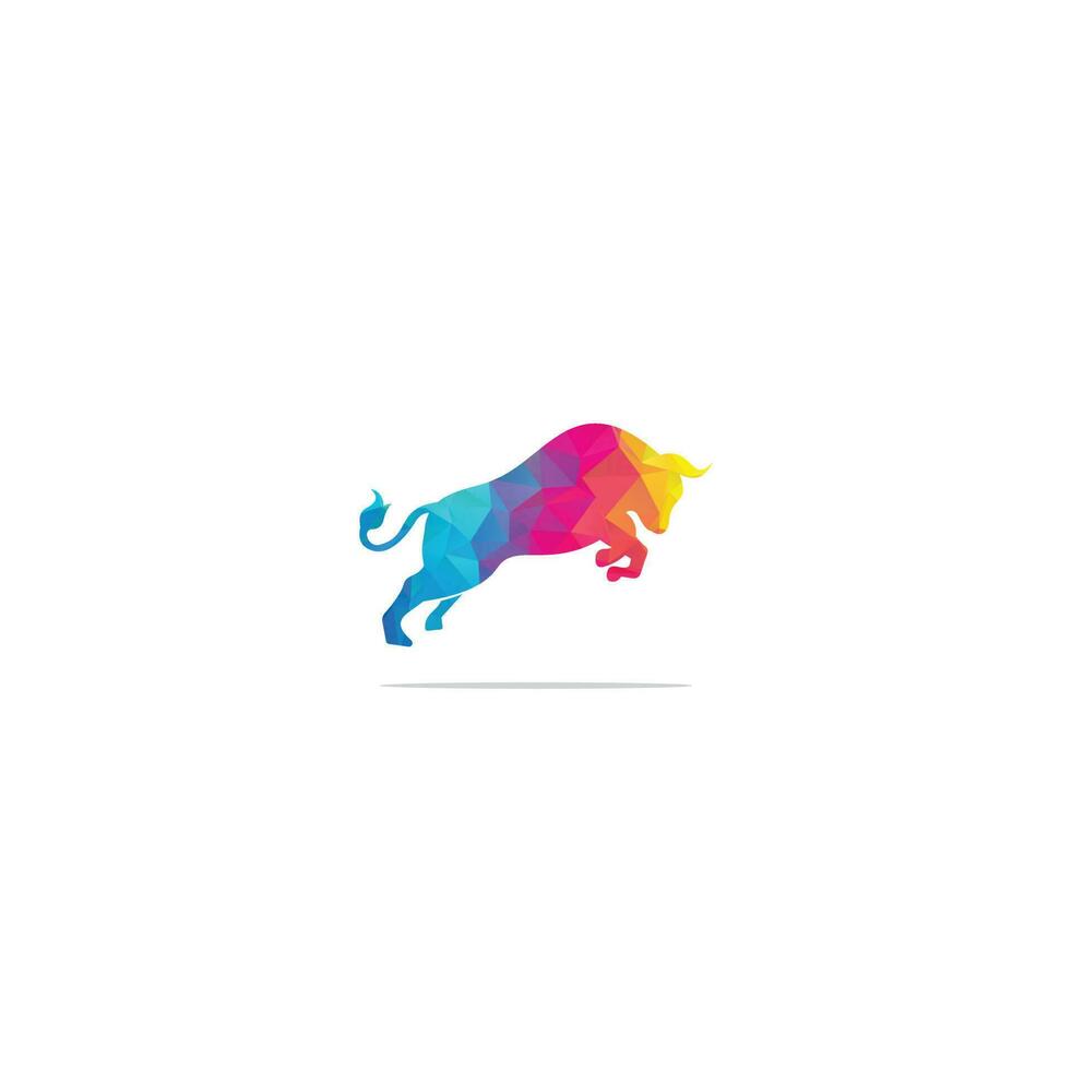 illustration d'icône vectorielle de modèle de logo de taureau. logo de taureau vecteur
