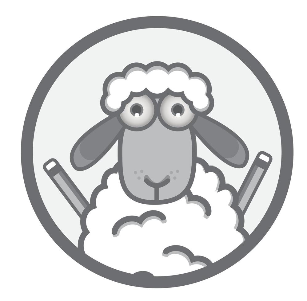 illustration vectorielle de mouton vecteur