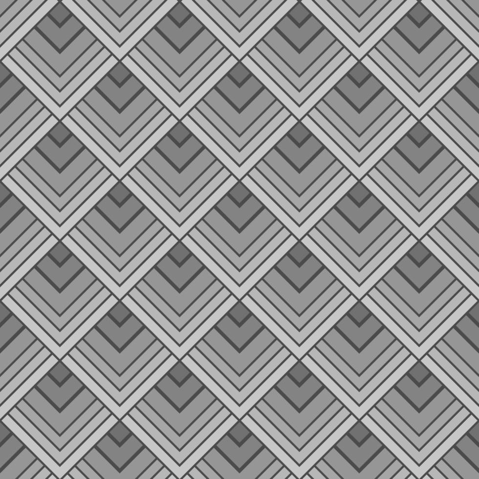 motif art déco gris en forme de losange sans couture vecteur