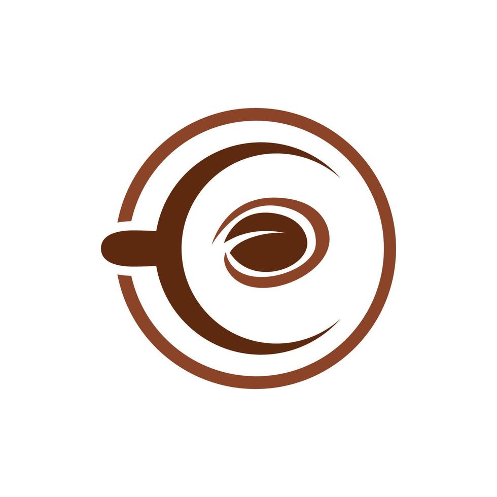 modèle de logo de tasse à café vecteur