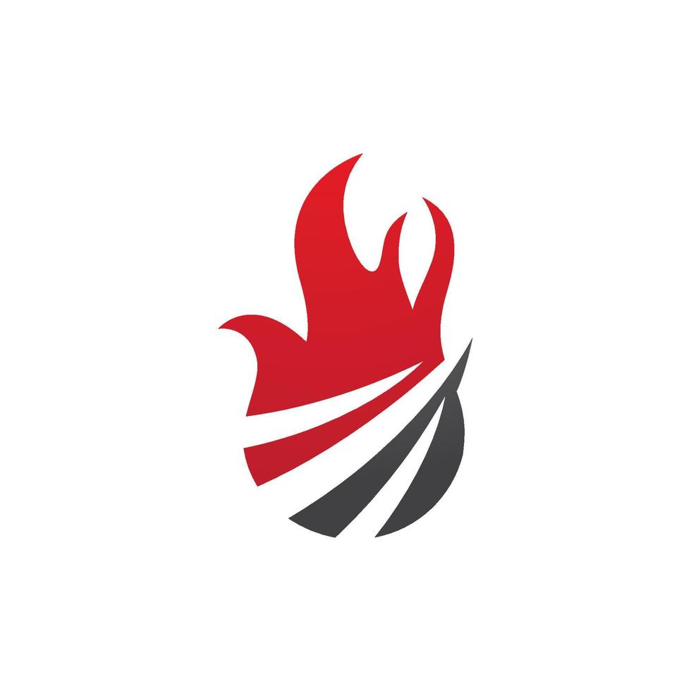 logo de flamme de feu vecteur