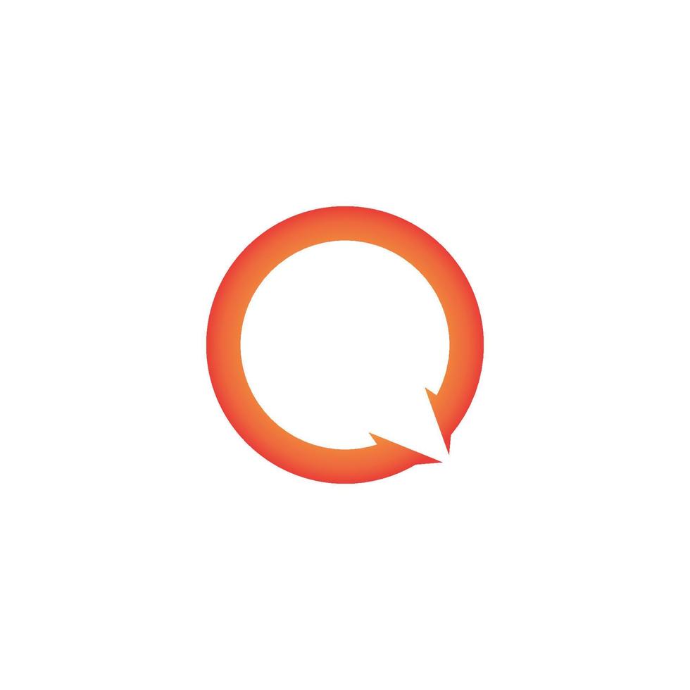 vecteur de modèle de logo de lettre q
