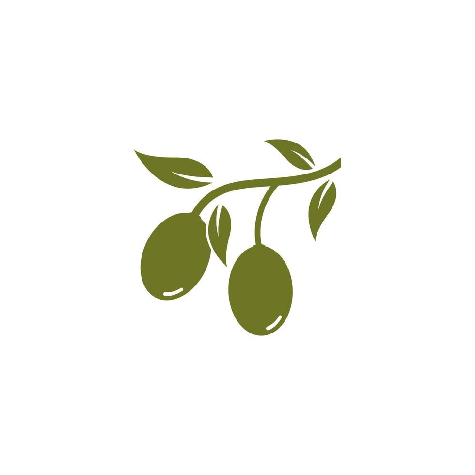 ensemble d'illustration vectorielle logo olive vecteur