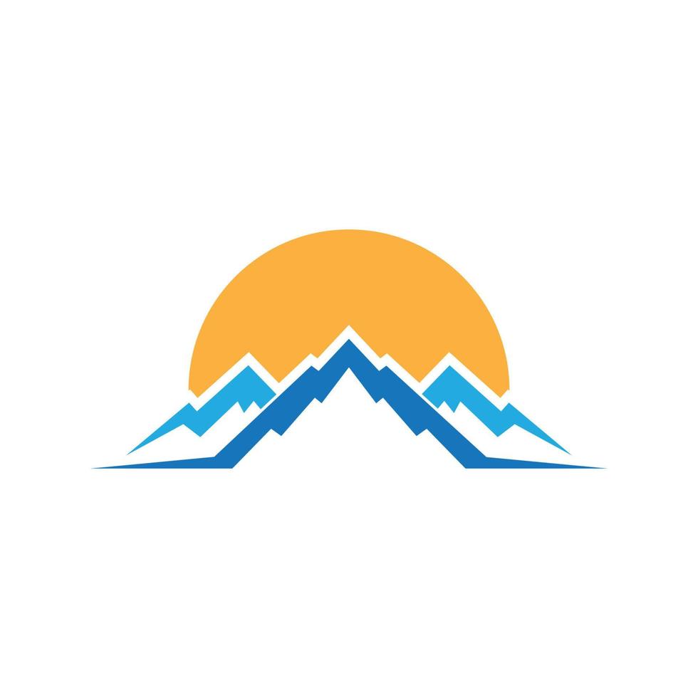 logo d & # 39; icône de montagne vecteur