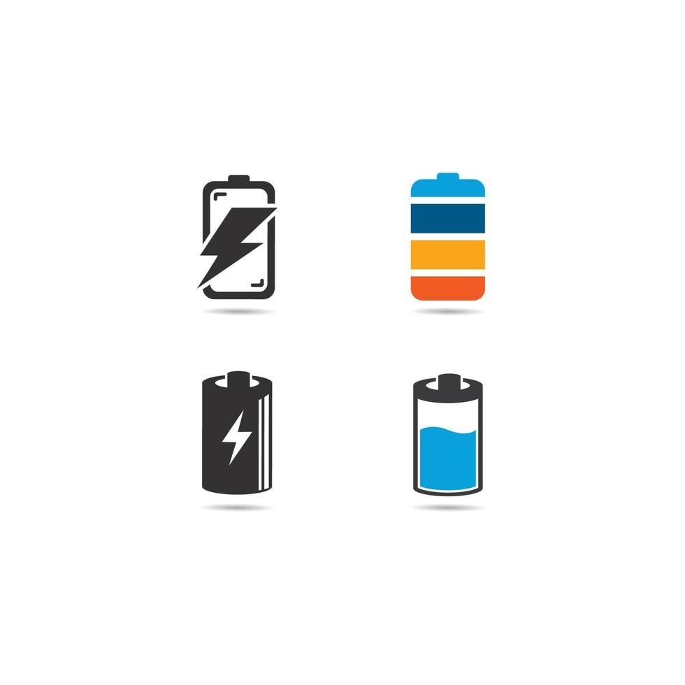batterie logo vecteur icône illustration
