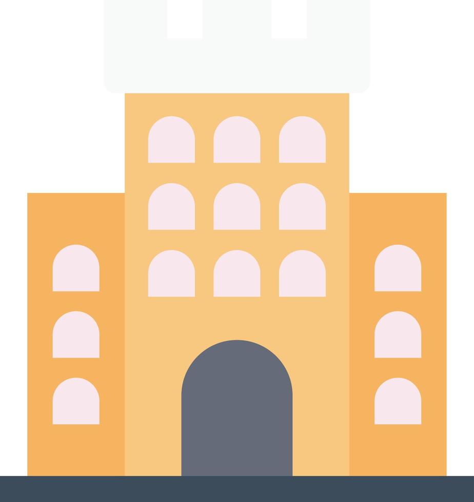 illustration vectorielle de construction de château sur fond.symboles de qualité premium.icônes vectorielles pour le concept et la conception graphique. vecteur