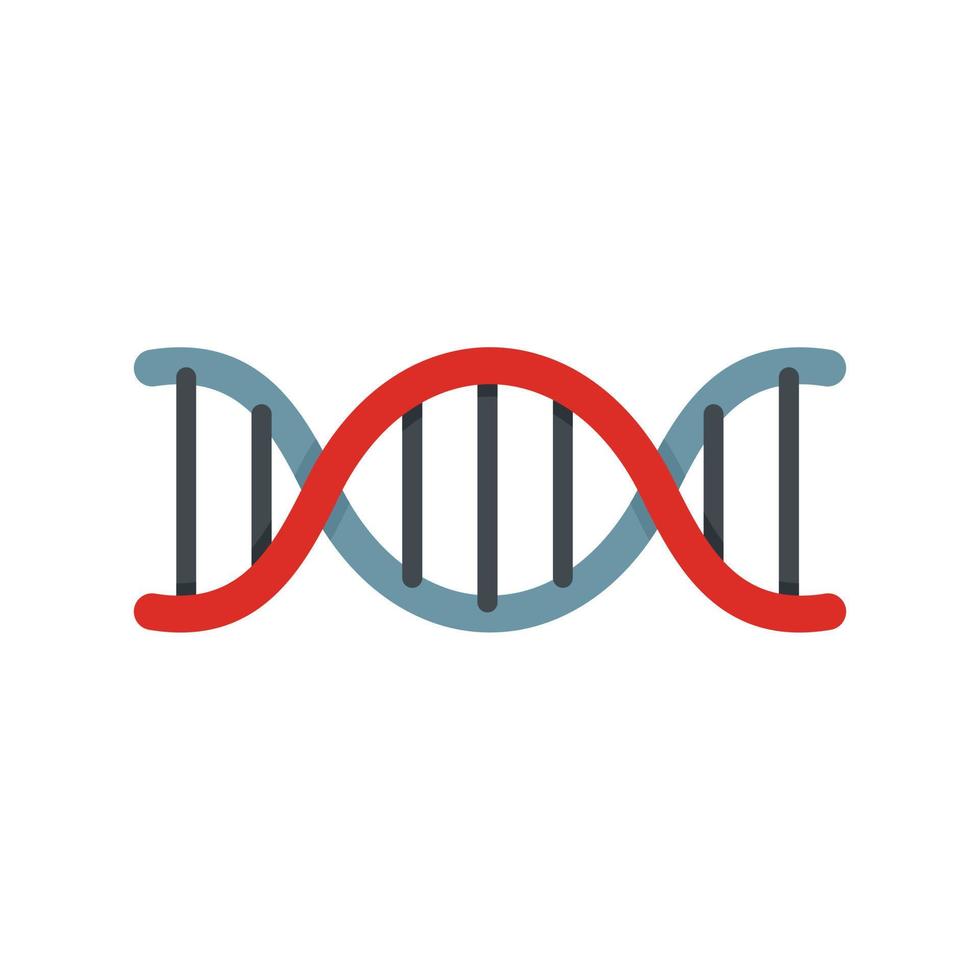 icône d'adn biophysique vecteur isolé plat